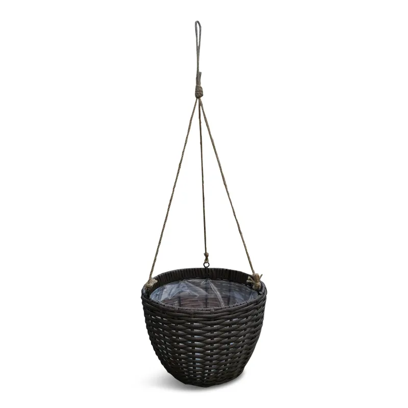 Rippuv lillepott Domoletti 53000011113, plastik, pruun v.