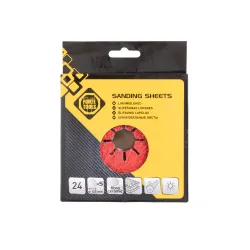 Lihvimisketas Forte Tools 24, FIBRA, 24, 12.5 cm x 12.5 cm, DIA 12.5 cm, 5 tk