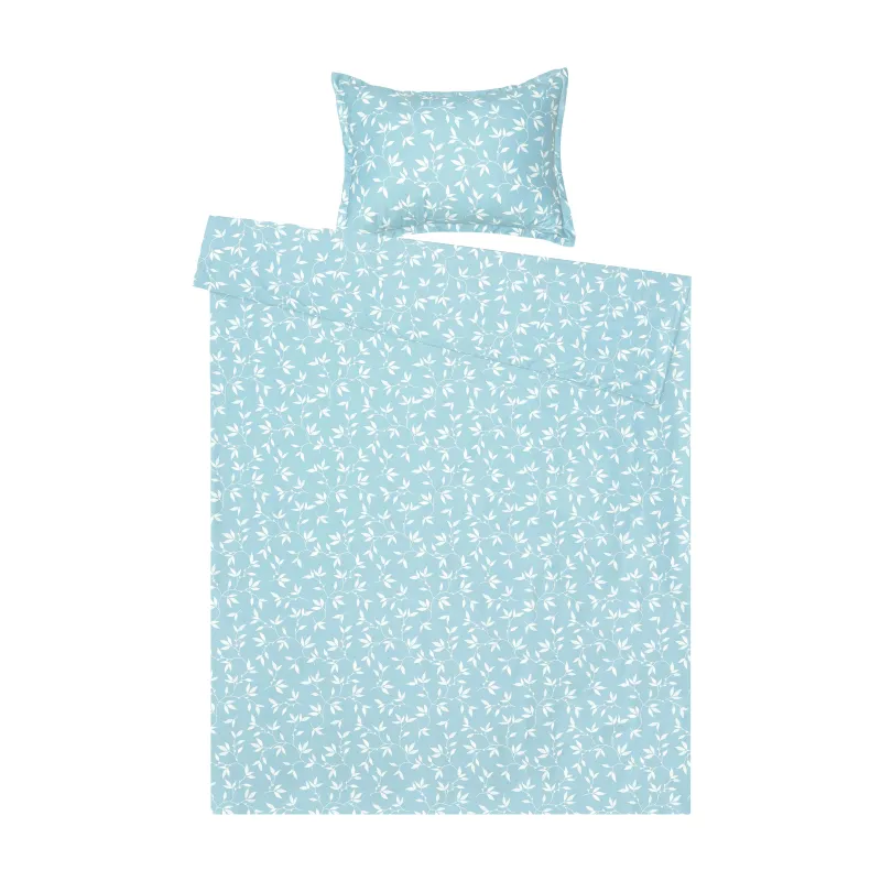 Patalynės užvalkalų komplektas Okko TWIG, žalia sp., 140 x 200 cm