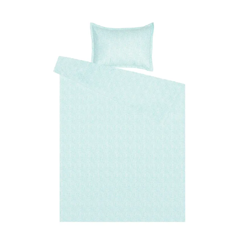 Patalynės užvalkalų komplektas Okko MAZE, žalia sp., 140 x 200 cm