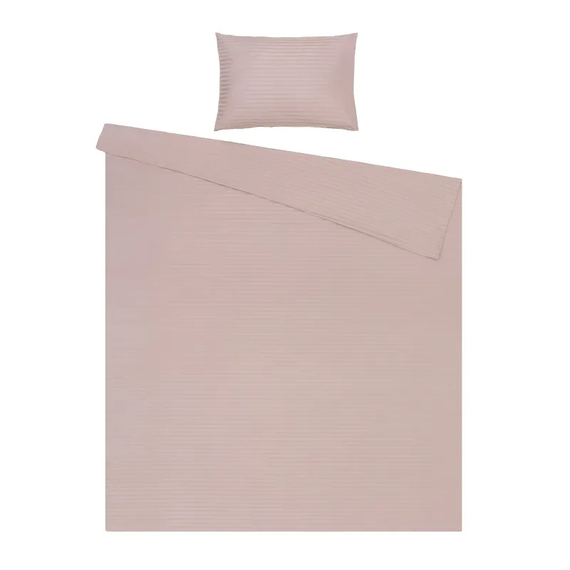 Voodipesukomplekt Domoletti Striped Taupe, pruunikas, 140 x 200 cm