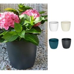 Keramikas puķu pods emi d13 matēts balts