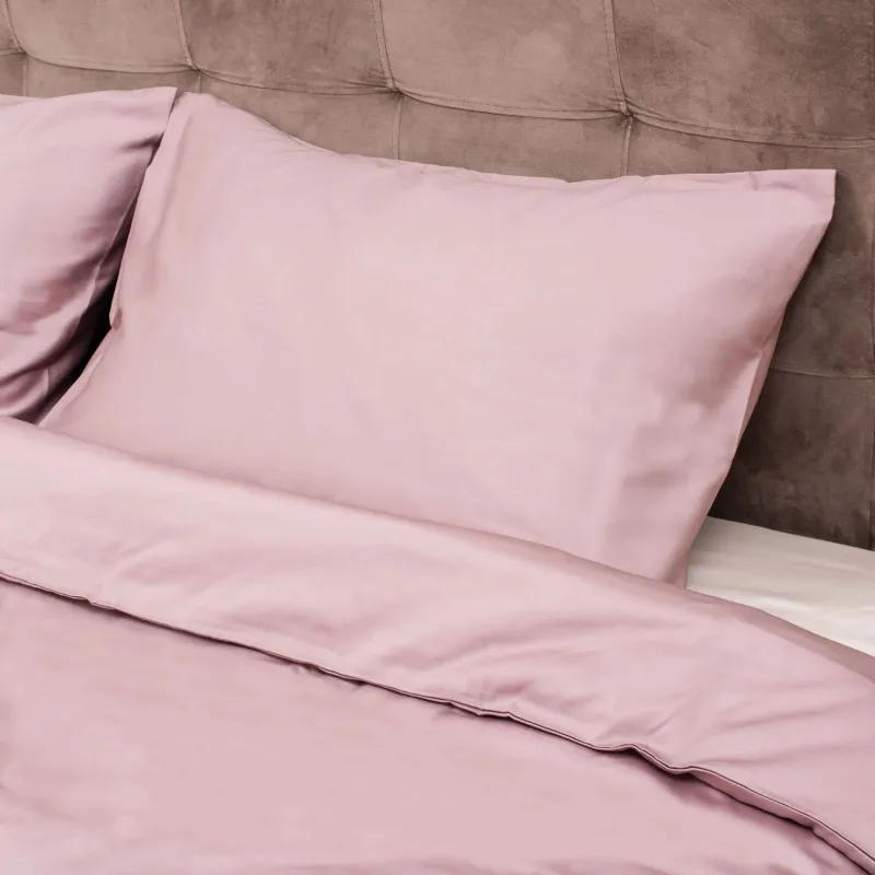 Voodipesukomplekt Domoletti Solid POWDER, roosa, 140 x 200 cm