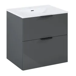 Vonios spintelė su praustuvu Masterjero Ekoline, antracito sp., 45.6 cm x 60.8 cm x 61.1 cm