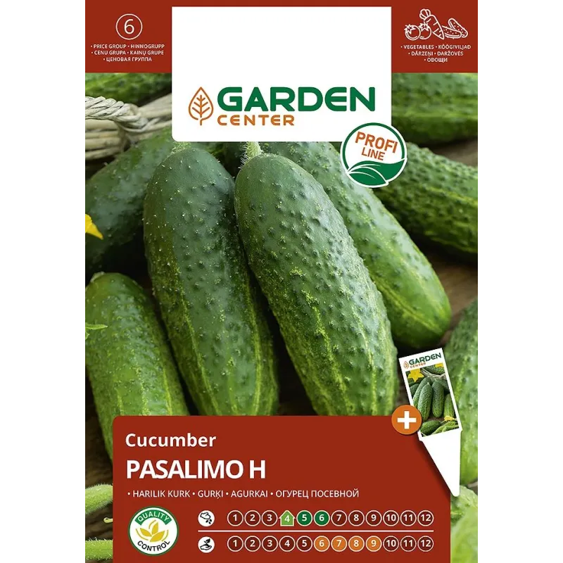 Sēklas Garden Center, gurķi PASALMO H, 10 gab.