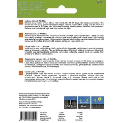 Sēklas Garden Center, salāti LOLLO ROSSA, 1 g