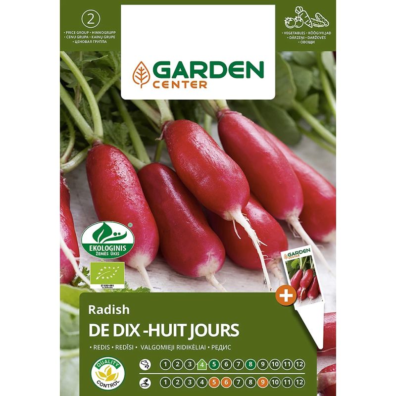 Sēklas dār redīsi de dix-huit jours 0.2g