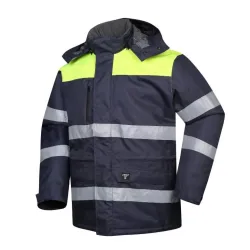 Darba jaka Pesso, zila-dzeltena-pelēka, L izmērs