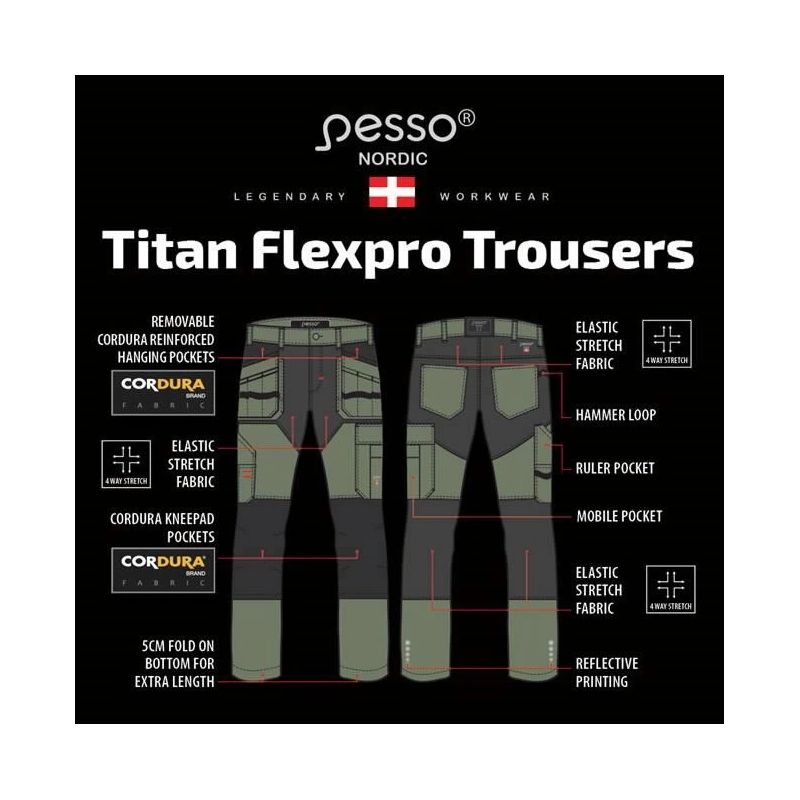 Bikses titan flexpro green pesso c58