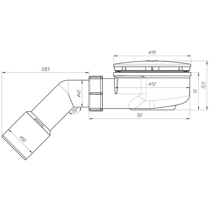 Sifons dušas paliktnim ej351ceu