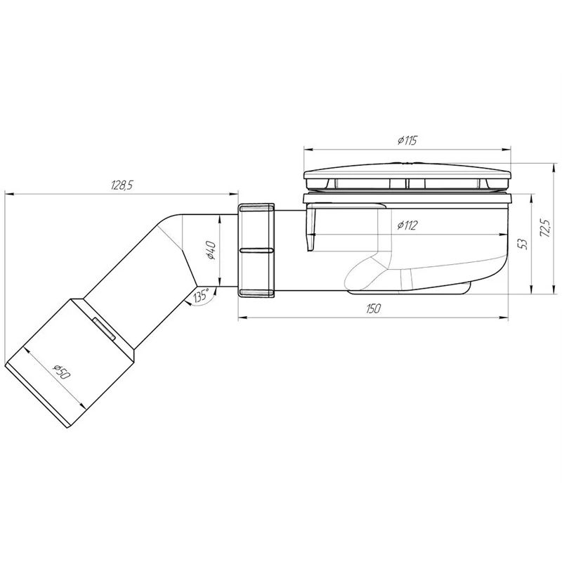 Sifons dušas paliktnim ej351ceu