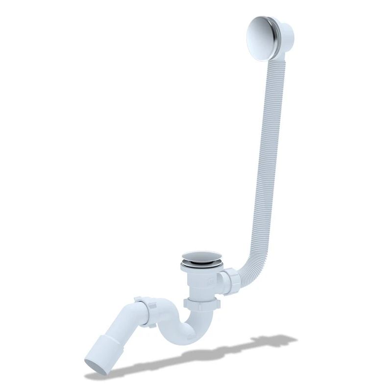 Sifons vannai ar Click-Clack un ar pārplūdi, hromēts 40mm L-500mm