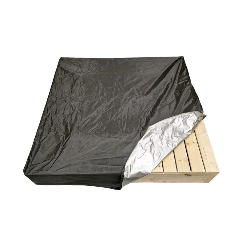 Liivakasti kate, 120 x 120 cm, must v.