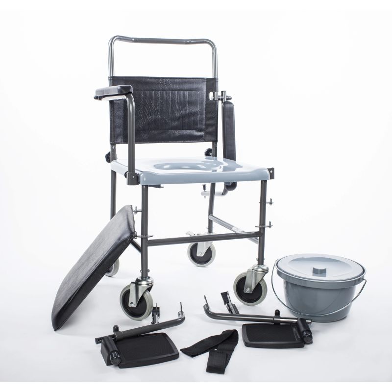 Tualetes krēsls ar riteņiem KM-02-8015C