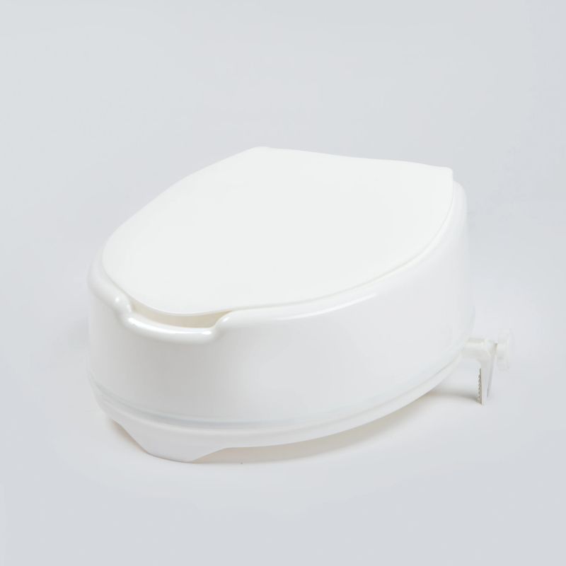 Paaugstinājums tualetes sēdeklim ar vāku, 10 cm