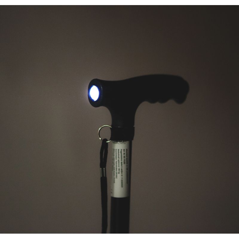 Alumīnija nūja ar LED prožektoru