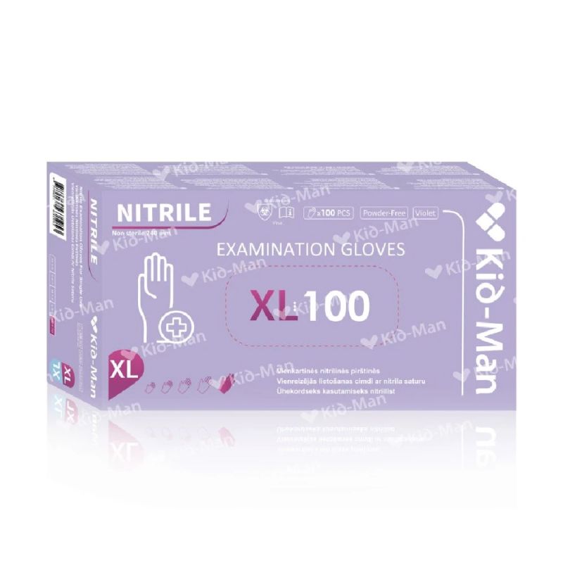 Disposable Nitrile Gloves, Size XL, 100 pcs. Package
