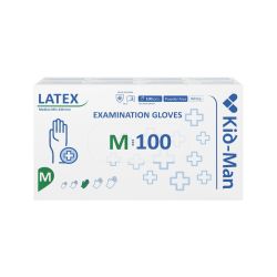 Kid-Man lateksa cimdi N100, M izmērs