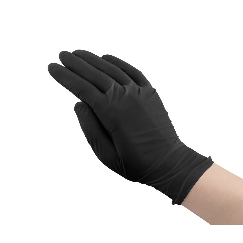 Nitrile gloves black Kid-Man N100, size XS
