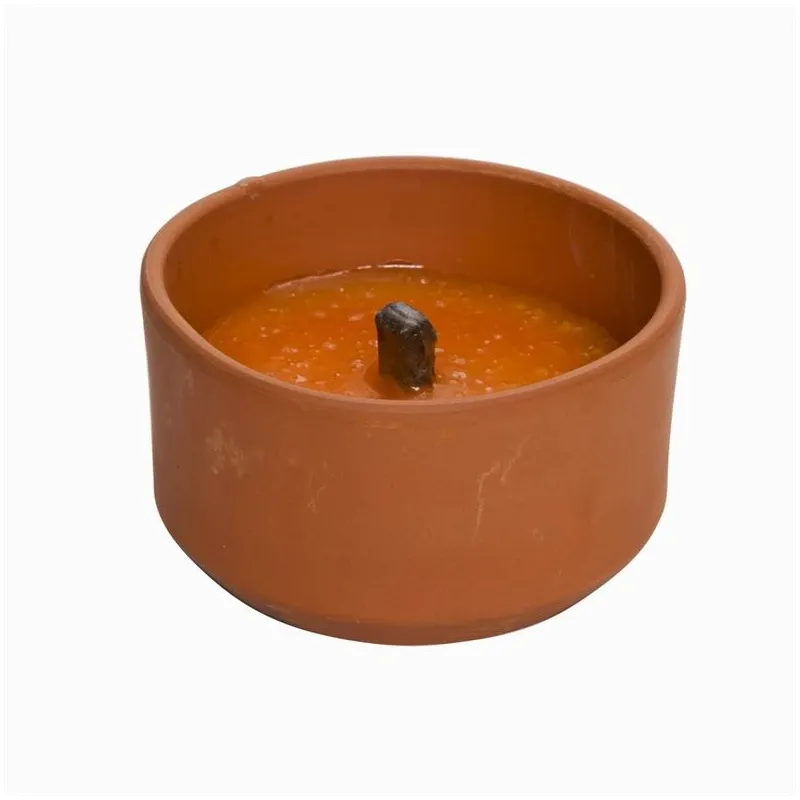 Svece, kaitēkļu atbaidīšanai, 6 - 8 h, Oranža krās.