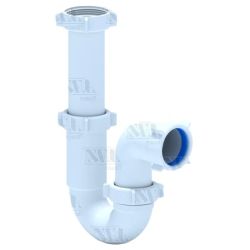 U-veida sifons bez noplūdes, 1 1-2'x40-50mm