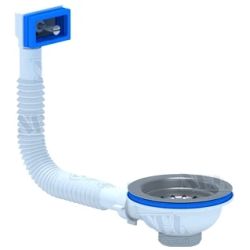 Noplūde sifonam 3'1-2' 115 mm ar universālo pārplūdi