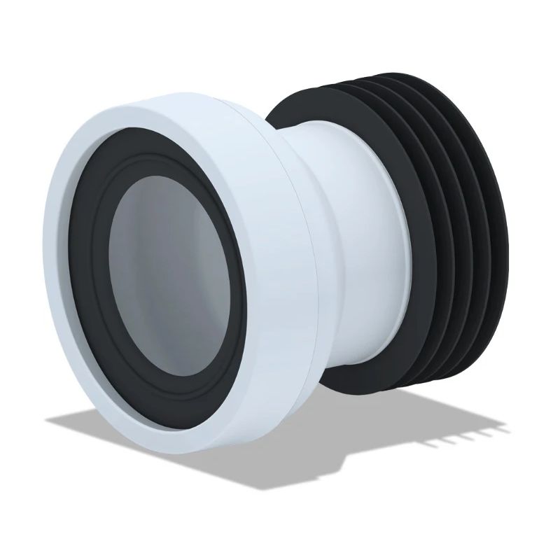 WC caurule -110 mm, cietā, taisna, īsā -125 mm