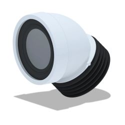 WC caurule - 110 mm, cietā, īsā 45 gr.