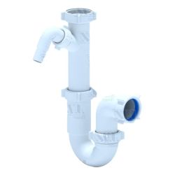 U-Sifonas su veržle 1'1-2x40-50 ir skalbimo maš