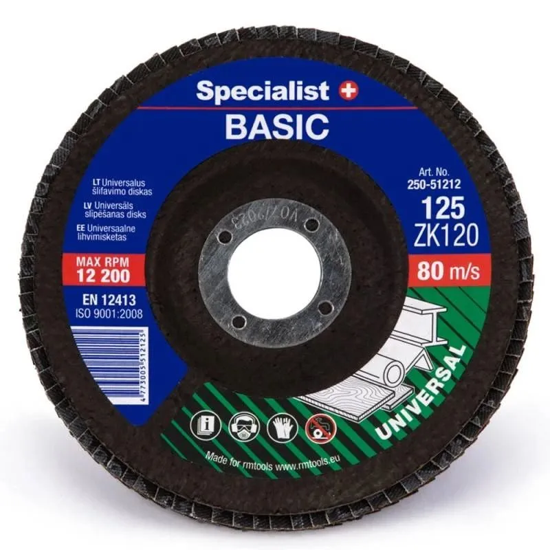 Slīpēšanas disks ZK120, 125 mm x 22 mm