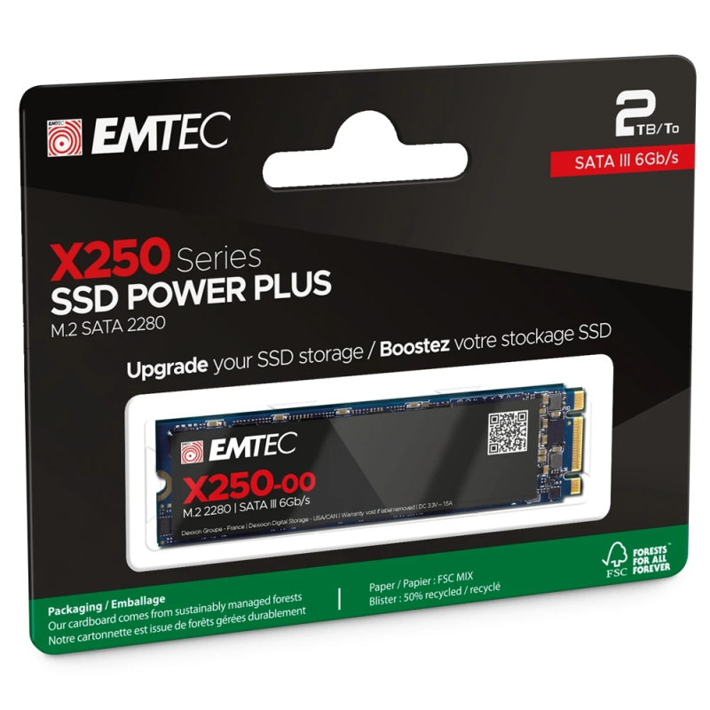 Emtec SSD M.2 Sata X250 2TB Power Plus
