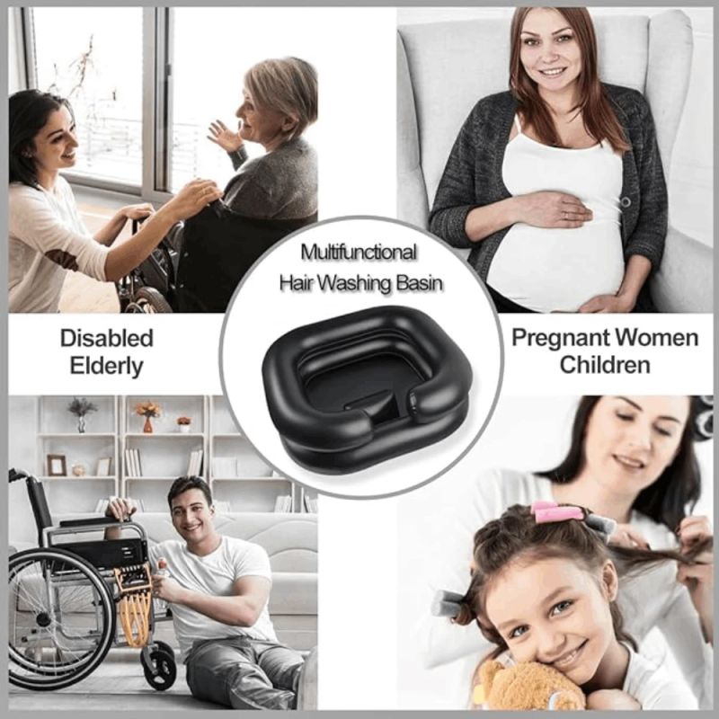 Pripučiama Galvos-Plaukų Plovimo Vonelė KASMAN GS 50x60 Black