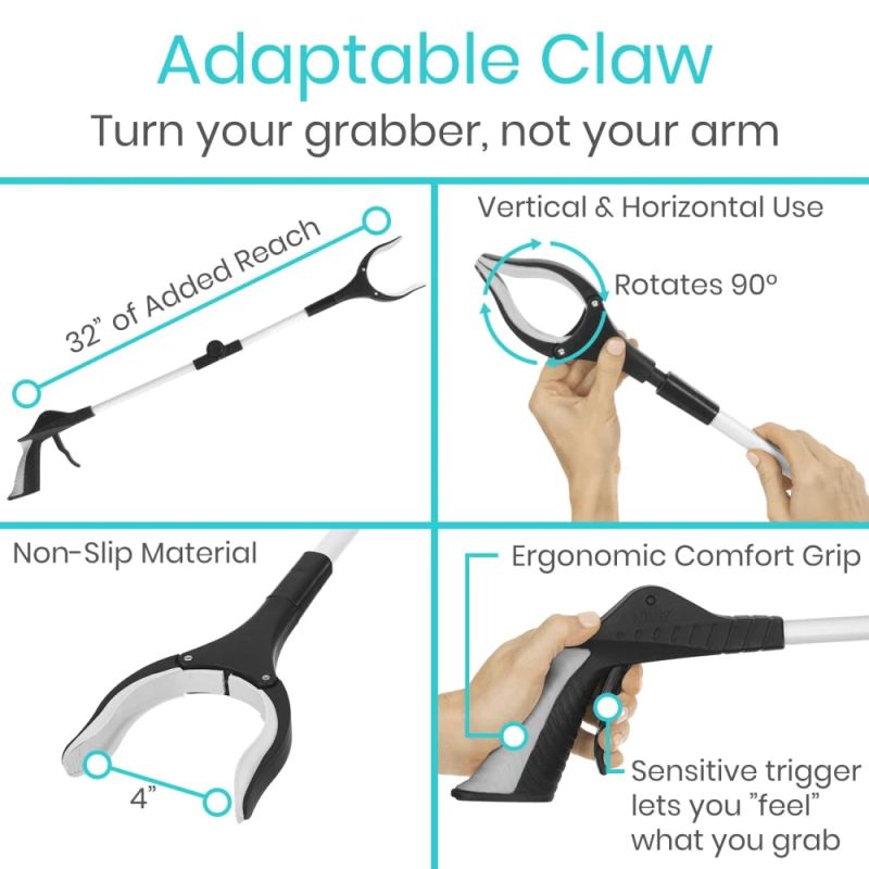 Lazdelė - Griebtuvas KASMAN Picker Daiktams Pakelti, 83 cm, Juoda