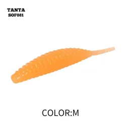 Silikoninis masalas AsaTsuri Tanta Hot Orange, ilgis 2,5 cm,.20vnt