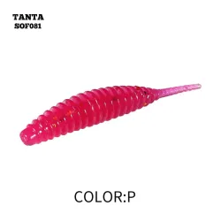 Silikona māneklis AsaTsuri Tanta Hot Pink, garums 2,5 cm, 20 gab.