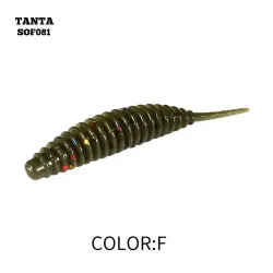 Silicone bait AsaTsuri Tanta Pumpkin Flake, length 2.5 cm, 20pcs