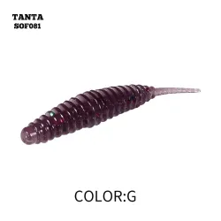 Силиконовые приманки AsaTsuri Tanta Violet Flake, длина 2,5 см, 20 шт.