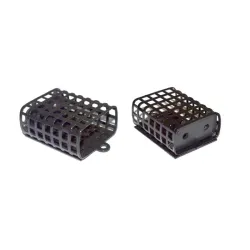 Metal Feeder with Closed Bottom KR-BL Rectangular 20g. Black