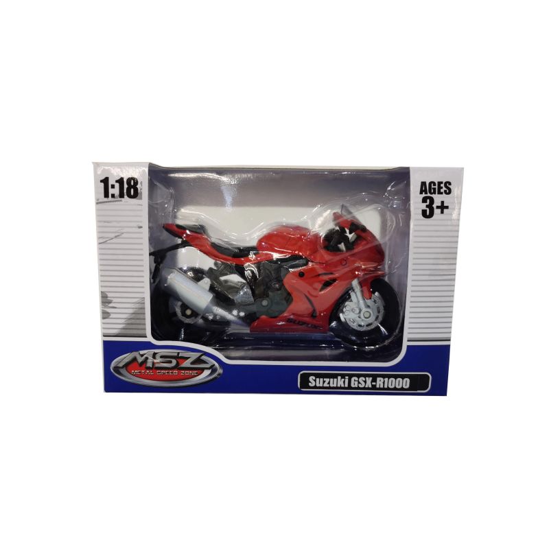 MSZ Miniatūrais modelis - SUZUKI GSR-R1000, mērogs 1:18