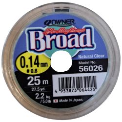 Monofilamentinis Valas OWNER Broad 25m 0.14mm 2.2kg