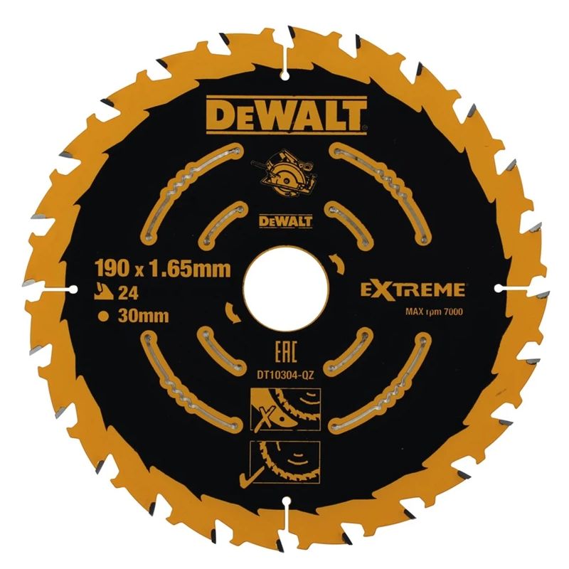 DeWALT Zāģripa 190x30x24T