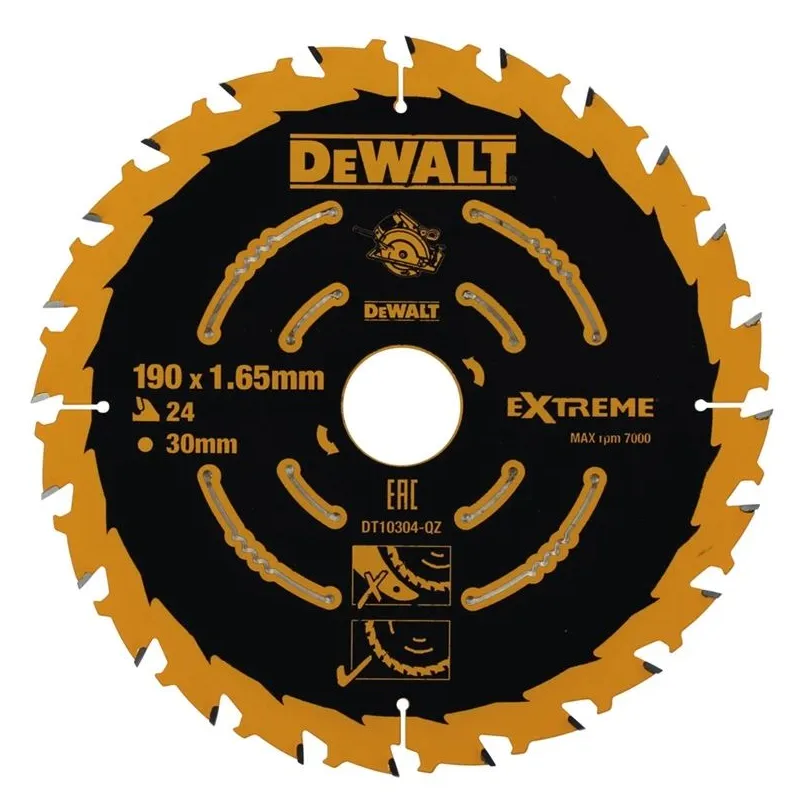 DeWALT Zāģripa 190x30x24T
