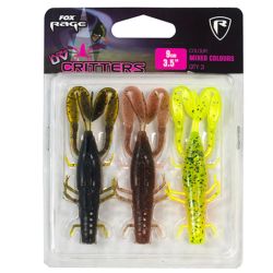 Silicone lure FOX RAGE Critter 9 cm UV Mixed colors 3 pcs.