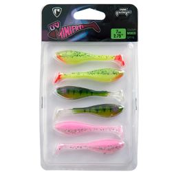 Silikona māneklis FOX RAGE Mini Fry UV Mixed Colors 6 gab. 7 cm