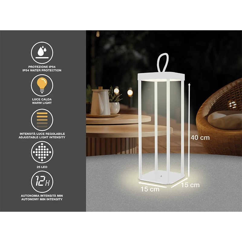 Beper P207ILI101 Rechargeable Lantern White