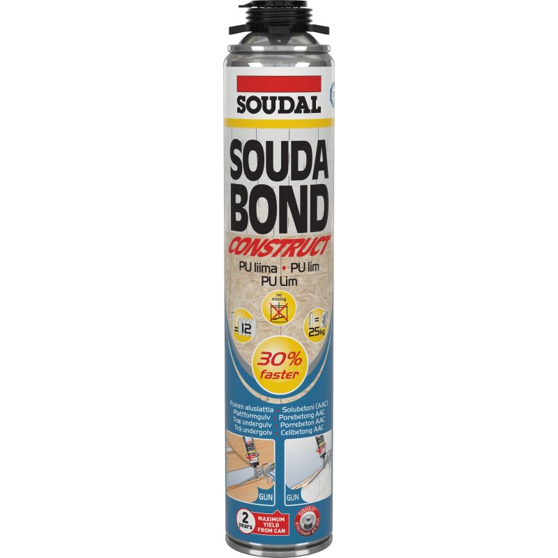 Vaht paigaldus- Soudal Gluefoam Soudabond Construct, 0.75 l
