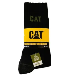 Zeķes vilnas vīr.cat zcm0470 melnas 2pr