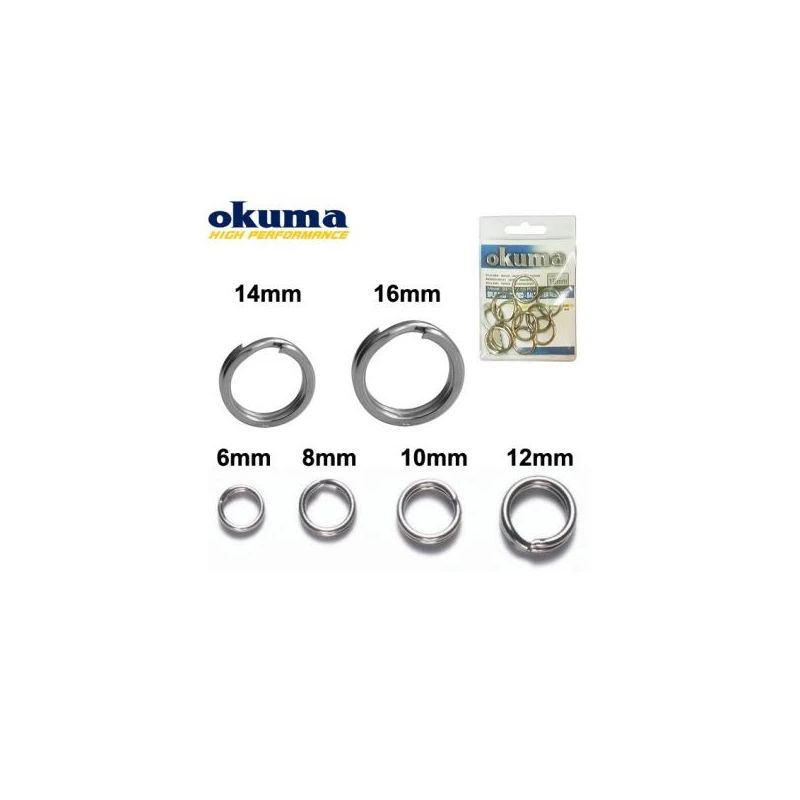 OKUMA Split Saltwater 10mm guides. 25kg.