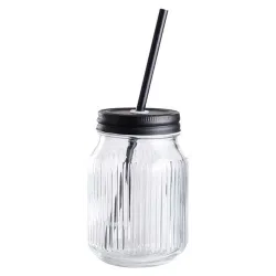 Glāze ar salmiņu Day, stikls, 0.45 l