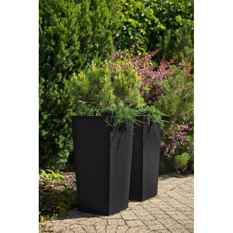 Puķu pods Lamela 593-50, plastmasa, pelēka krās.